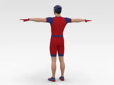 Cyclist 06 3D model