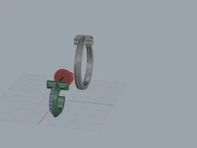 Ring and Earrings set 60633 3D print model