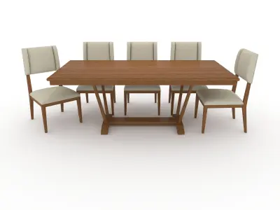 Dining Set 5 3D model