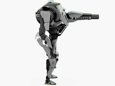 COMBAT DROID K-24 Rigged for Unreal Engine - Unity - MIXAMO 3D model