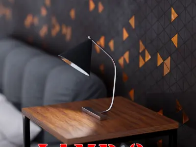 BEDSIDE LAMPS collection Low-poly 3D model