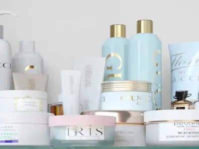 Large makeup kit 3D model