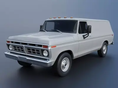 B-100 Panel Truck  1977 3D print model
