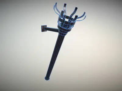 Medieval Torch - Asset Free low-poly 3D model