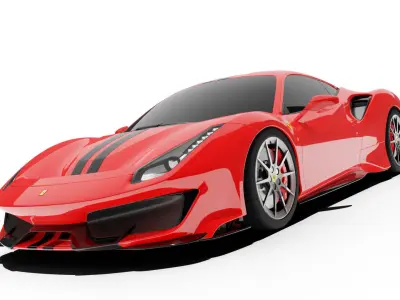 Ferrari 488 Pista  3D model