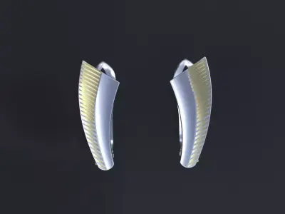 Neat little earrings for CNC model or 3D print model