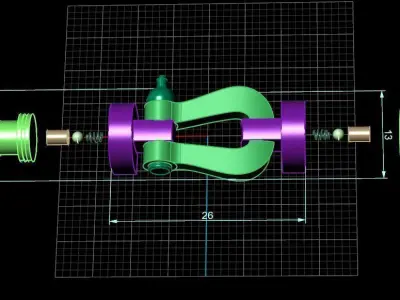 Fred Force Large bracelet 3D print model