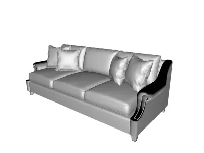Sofa Begie Movie Loveseat Long chair 3D model