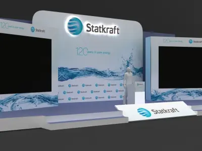 Stage Decor Design 023 Low-poly 3D model