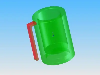 Jug glass mug Free 3D model