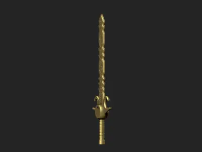 Sword golden 3D model