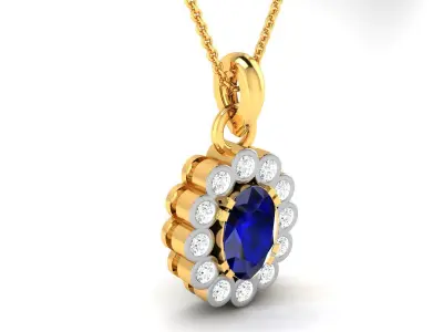 Women Pendant 3DM STL OBJ FBX Render Details 3D print model buy