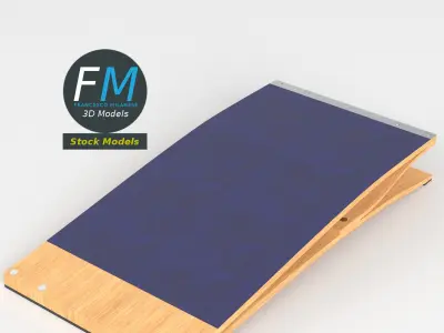 Gymnastics springboard 1 3D model