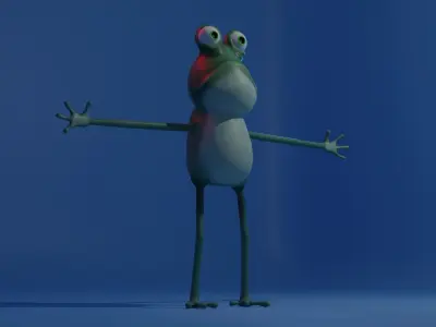 Frog - Character Low-poly 3D model