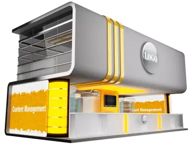 Booth Exhibition Stand a440a 3D model