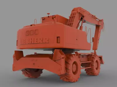 Liebherr A900C 3D print model