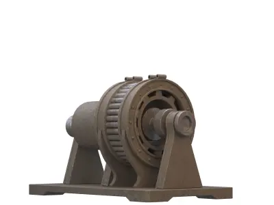Industrial Electric Motor 3D model