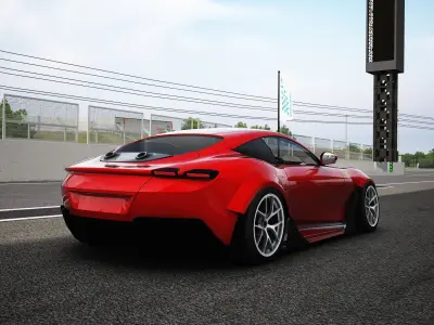 Ferrari Roma Drift Spec Encrypted Model Low-poly 3D model