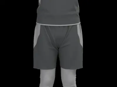 Male Sport Outfit Fitness Marvelous Designer 3D model