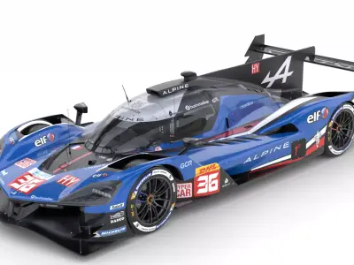 Alpine A424 LMDh 2025 WEC 3D model