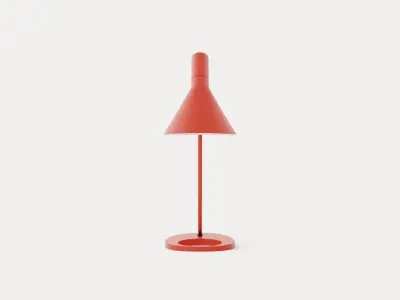 AJ Table lamp - Rust red Low-poly 3D model