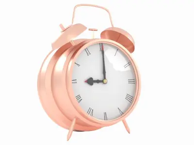 Copper Alarm Clock 3D model