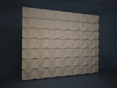 02 TRIANGULAR PATTERN WALL 3D model