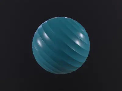Fitness ball 3D Model Low-poly 3D model
