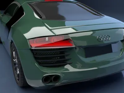 audi R8 model for maya  3D model