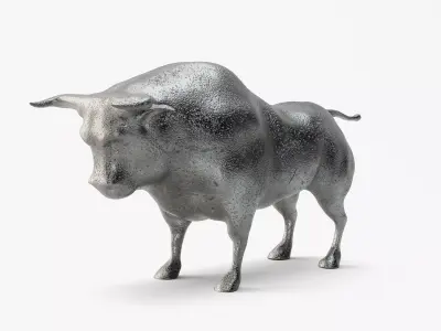 Bull Statuette 3D model