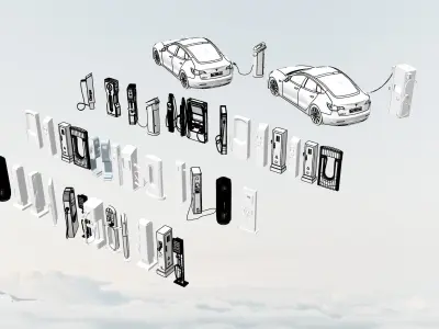 Charging station - Charging pile -EV- Car charger 3D model