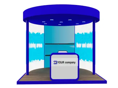 Booth Exhibition Stand a552a  3D model