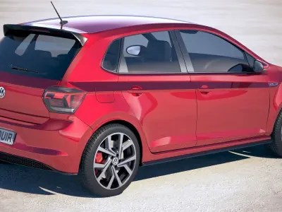 Volkswagen Polo GTI 2018 3D model