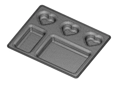 Heart Dinner Plate 3D print model