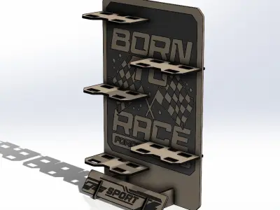 Shelves for 1 64 scale car models 3D print model