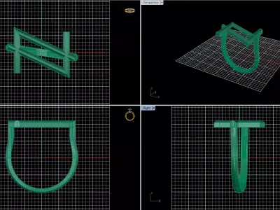 Minimal Abstract Ring 69 3D print model