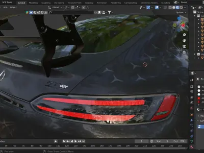 Mercedes-Benz AMG GT Black Series Project One Edition 2021 3D model