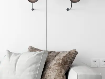 Modern wall lamp 3D model