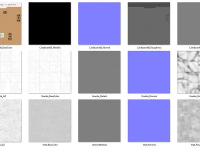 Cardboard Boxes Collection 06- PBR Low-Poly Low-poly 3D model