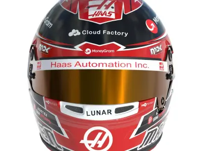 F1 Haas Helmets 2023 3D model