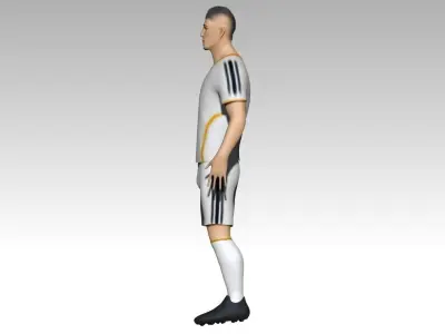 Footballer1 soccer player 3D model