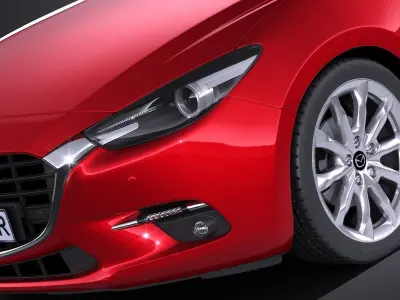 Mazda 3 hatchback 2017 3D model