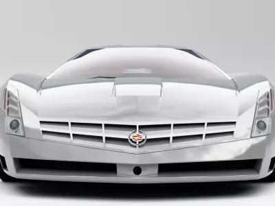 Cadillac Cien Concept 2002 Low-poly 3D model