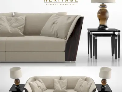 Heritage oasi sofa  3D model