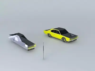 70s car 6 Free 3D model