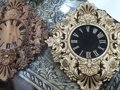 clock ornate 3D model