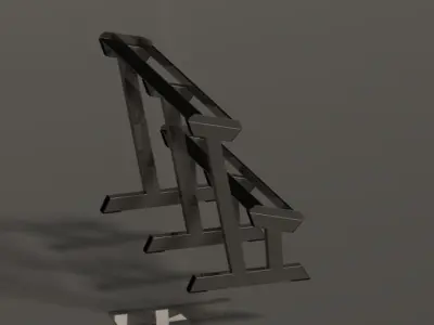 Dumbbell stand Free 3D model