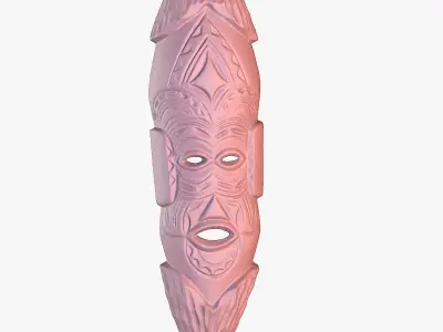 African Mask 07  3D print model
