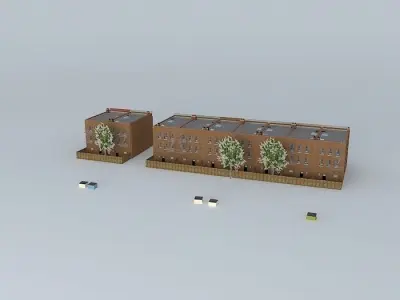 Brooklyn Street (With Apartments) Free 3D model