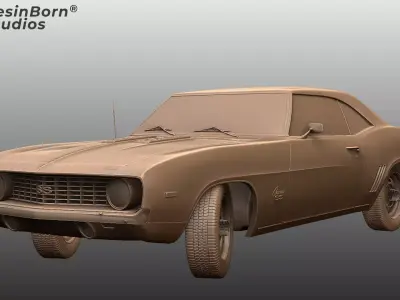 1969 Chevrolet Camaro SS  3D print model